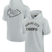 Unisex Fanatics Signature Gray Kansas City Chiefs Super Soft Fleece Short Sleeve Hoodie