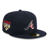New Era Men's Navy Atlanta Braves 2023 Fourth of July 59FIFTY Fitted Hat