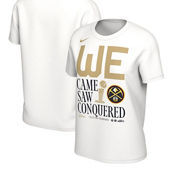 Nike Women's White Denver Nuggets 2023 NBA Finals s Celebration Parade T-Shirt