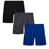 Galaxy By Harvic Boy's Active Mesh Basketball Shorts -3 Pack