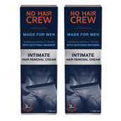 No Hair Crew Intimate Hair Removal Cream 2-Pack