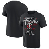Darius Rucker Collection by Fanatics Men's Darius Rucker Collection by Fanatics Black Minnesota Twins Beach Splatter T-Shirt