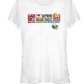 Mad Engine Juniors Super Mario BIG ADVENTURE HORIZONTAL TILES T-Shirt