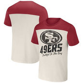 NFL x Darius Rucker Collection by Fanatics Men's Cream San Francisco 49ers Colorblocked T-Shirt