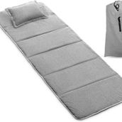 Alpcour Camping Cot Mattress Pad - Corduroy Topper Grey