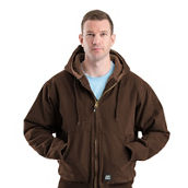 Berne Apparel Highland Flex180® Washed Duck Hooded Work Jacket
