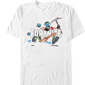 Mad Engine Mens Fortnite Logo Run T-Shirt