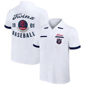 Darius Rucker Collection by Fanatics Men's Darius Rucker Collection by Fanatics White Minnesota Twins Bowling Button-Up Shirt