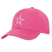 Outerstuff Girls Youth Pink Dallas Cowboys Adjustable Hat