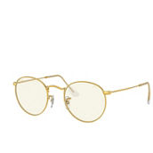 Ray-Ban RB3447 Round Blue-Light Clear Evolve