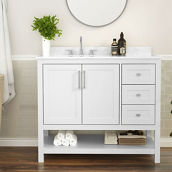 Flash Furniture Vanity with Sink and Soft Close Drawers