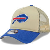 New Era Men's Tan/Royal Buffalo Bills All Day A-Frame Trucker 9FORTY Adjustable Hat