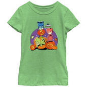 Mad Engine Girls PJ Masks Catboy Owlette Gekko Pumpkins T-Shirt