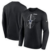 Nike Men's Black Dallas Cowboys Legend Icon Long Sleeve T-Shirt