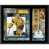 Fanatics Authentic Adin Hill Vegas Golden Knights 2023 Stanley Cup s 12'' x 15'' Sublimated Plaque with Game-Used Ice from the 2023 Stanley Cup Final - Limited Edition of 500