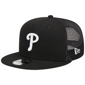 New Era Men's Black Philadelphia Phillies Trucker 9FIFTY Snapback Hat