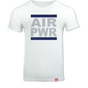 Triple Nikel Military Wear AIR POWER US Air Force UNISEX White Graphic Tee Shirt