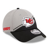 New Era Men's Gray/Black Kansas City Chiefs 2023 Sideline 9FORTY Adjustable Hat