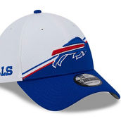New Era Men's White/Royal Buffalo Bills 2023 Sideline 39THIRTY Flex Hat