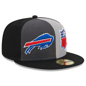 New Era Men's Gray/Black Buffalo Bills 2023 Sideline 59FIFTY Fitted Hat