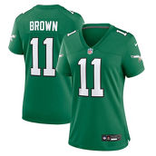 Nike Women's A.J. Brown Kelly Green Philadelphia Eagles Player Jersey