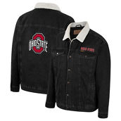 Colosseum x Wrangler Men's x Wrangler Charcoal Ohio State Buckeyes Western Button-Up Denim Jacket