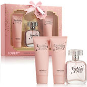 Lovery Twinkling Stars Womens 3 pc Bath and Home Spa Gift set