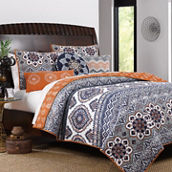 Greenland Home Medina 100% Cotton Quilt Set with Decorative Pillows