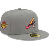 New Era Men's Gray Atlanta Braves Color Pack 59FIFTY Fitted Hat