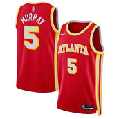 Nike Unisex Dejounte Murray Red Atlanta Hawks Swingman Jersey - Icon Edition