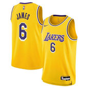 Nike Youth LeBron James Gold Los Angeles Lakers Swingman Jersey - Icon Edition