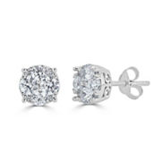Royal Aura 14K White Gold 3/4 CTW Diamond Stud Earrings