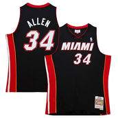 Mitchell & Ness Men's Ray Allen Black Miami Heat 2012/13 Hardwood Classics Swingman Jersey