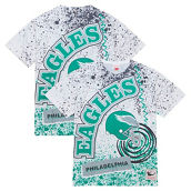 Mitchell & Ness Men's White Philadelphia Eagles Team Burst Sublimated T-Shirt