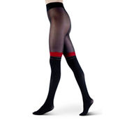 LECHERY Over-the-knee Stripe Print Tights