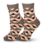 LECHERY Zig-zag Pattern Cotton Socks