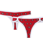 Concepts Sport Women's Scarlet San Francisco 49ers Gauge Allover Print Knit Thong
