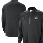 Nike Men's Black Golden State Warriors Authentic Performance Half-Zip Jacket