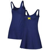 ZooZatz Women's Navy Michigan Wolverines Logo Scoop Neck Dress