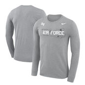 Nike Men's Heather Gray Air Force Falcons Rivalry Plane Legend Performance T-Shirt