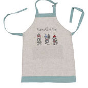 Manor Luxe Animal's Fun Holiday Party Embroidered Apron