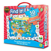 The Learning Journey Puzzle Doubles! - Find It! USA: 50 Pcs