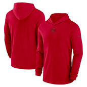 Nike Men's Red Tampa Bay Buccaneers Sideline Performance Long Sleeve Hoodie T-Shirt