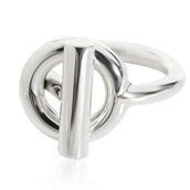 Hermès Echappee Medium Ring in  Sterling Silver Pre-Owned