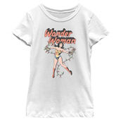 Mad Engine Girls Wonder Woman  Wrapped in Lights T-Shirt