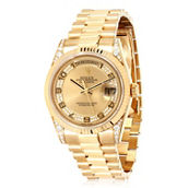 Rolex Day-Date 118338 Men's Watch in 18kt Yellow Gold Pre-Owned