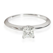 Tiffany & Co. Diamond Engagement Ring in 950 Platinum I VVS2 0.51 CTW Pre-Owned