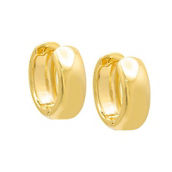 By Adina Eden Gold Filled Solid Wide Huggie Earring