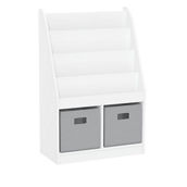 RiverRidge Kids Bookrack with Two Cubbies and 2pc Bins