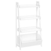 RiverRidge Amery 4-Tier 24in Ladder Shelf with Open Storage Organizer